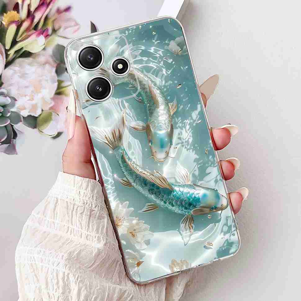 Чехол для Xiaomi Redmi Note 12R 5G Летний Маленькая Ромашка Лимон Мягкий Силикон ТПУ Чехлы Для Redmi Note12R NOTE12R 23076RA4BC Оболочка