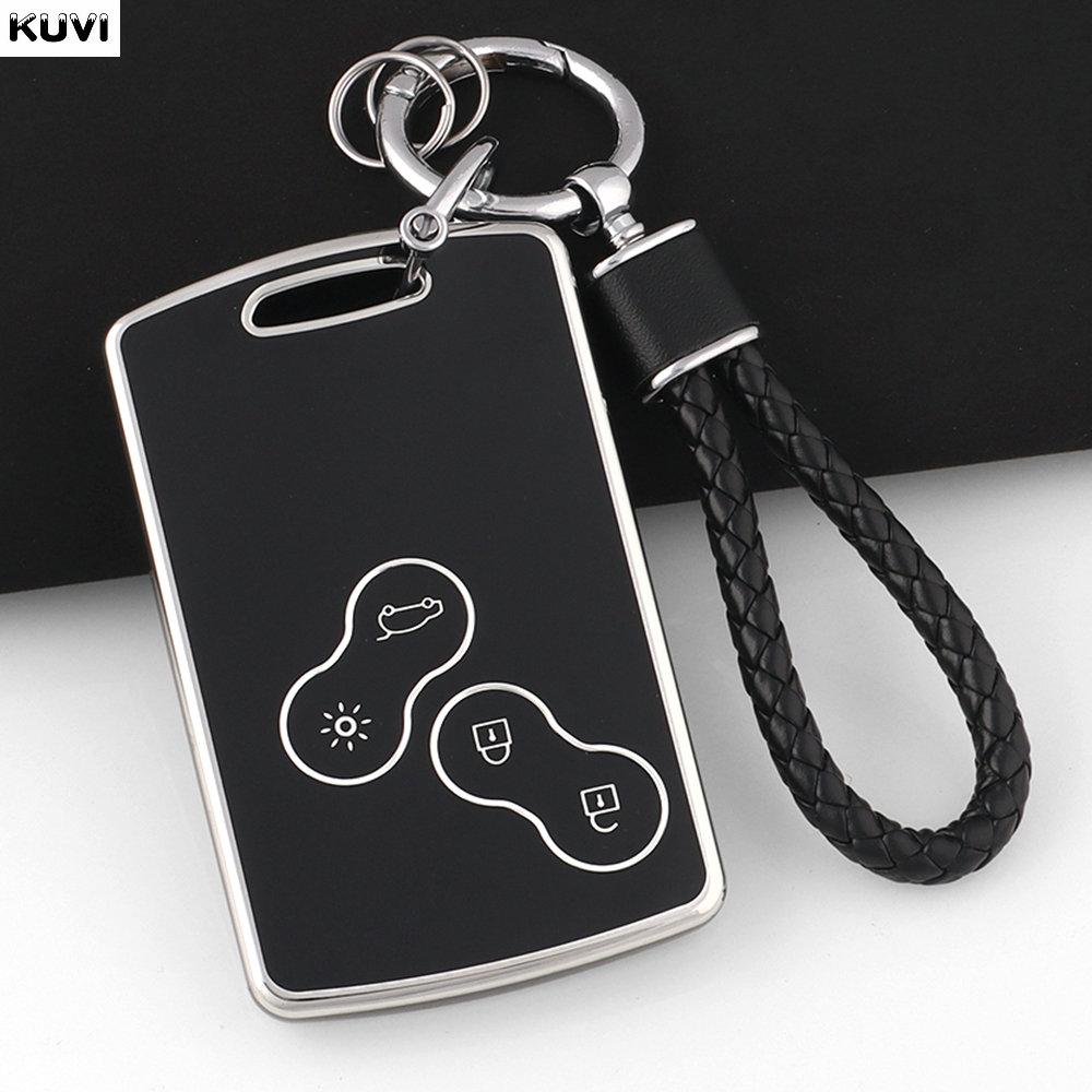 Новый ТПУ Умный Брелок Чехол для Брелка Подходит для Renault Clio Laguna Koleos Megane Fluence Zoe Scenic Captur Карта 4 Кнопки Автомобильный Чехол для Брелка