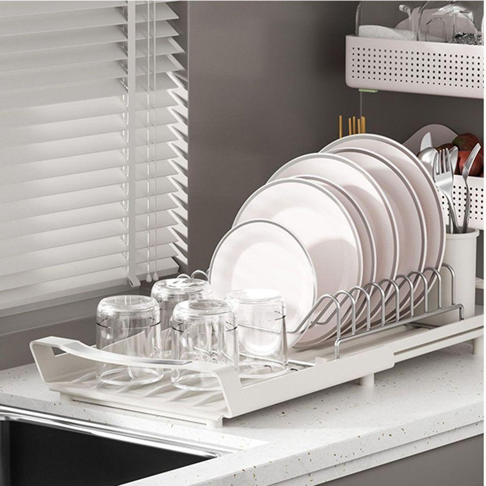 Сушилка для посуды большой вместимости, экономичная подставка для хранения кухонных принадлежностей, прочная сушилка для тарелок, Кулинария