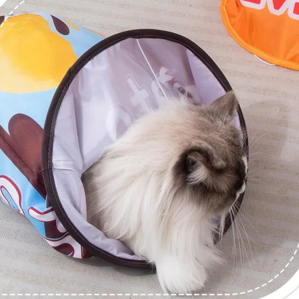 Foldable Cat Drill Bag Indoor Cat Interactive Toys New Pet Tunnel Toys for Pet