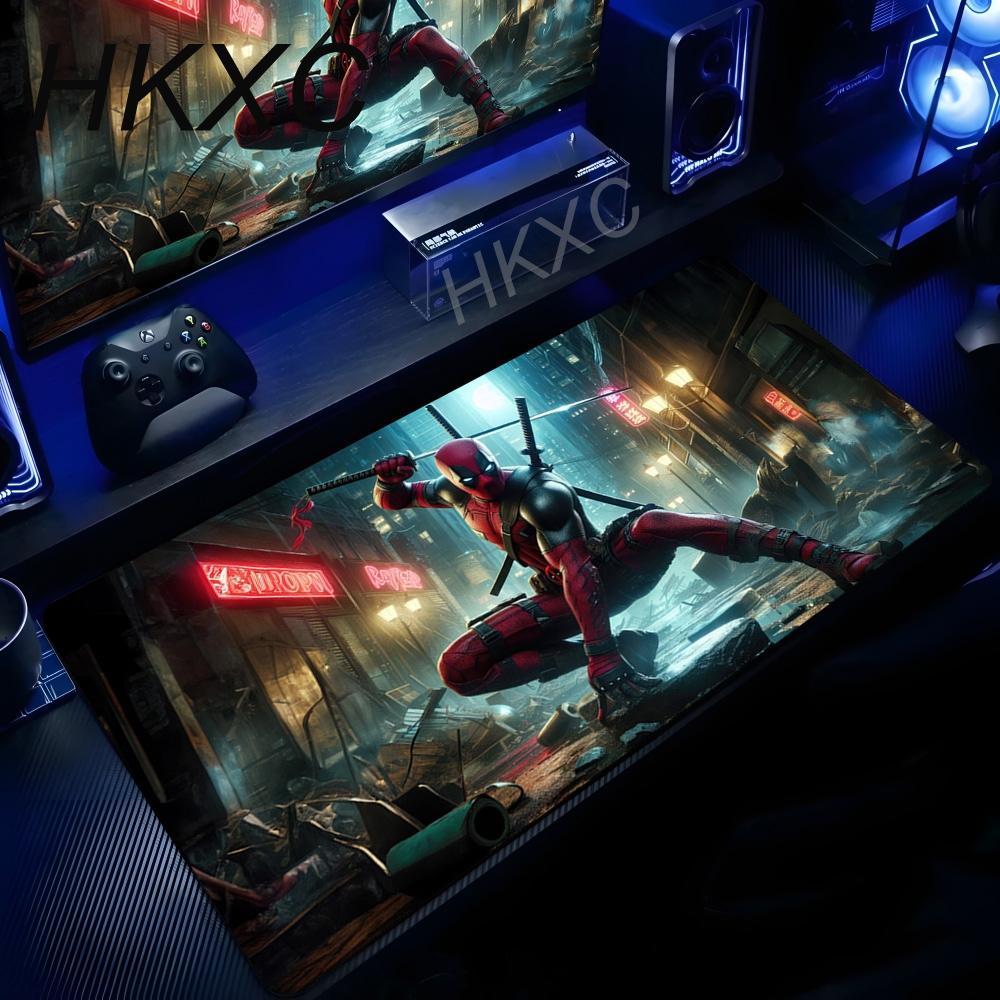 Marvel Дэдпул Аниме Коврик для мыши Офисный ПК Геймер Шкаф Коврик для мыши Ноутбук x Клавиатура Коврик для мыши Расширенный Коврик для стола Крутой Ковер