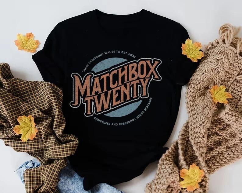 С Рождеством Коллекция группы Matchbox Twenty Футболка S235XL U65.17 Унисекс