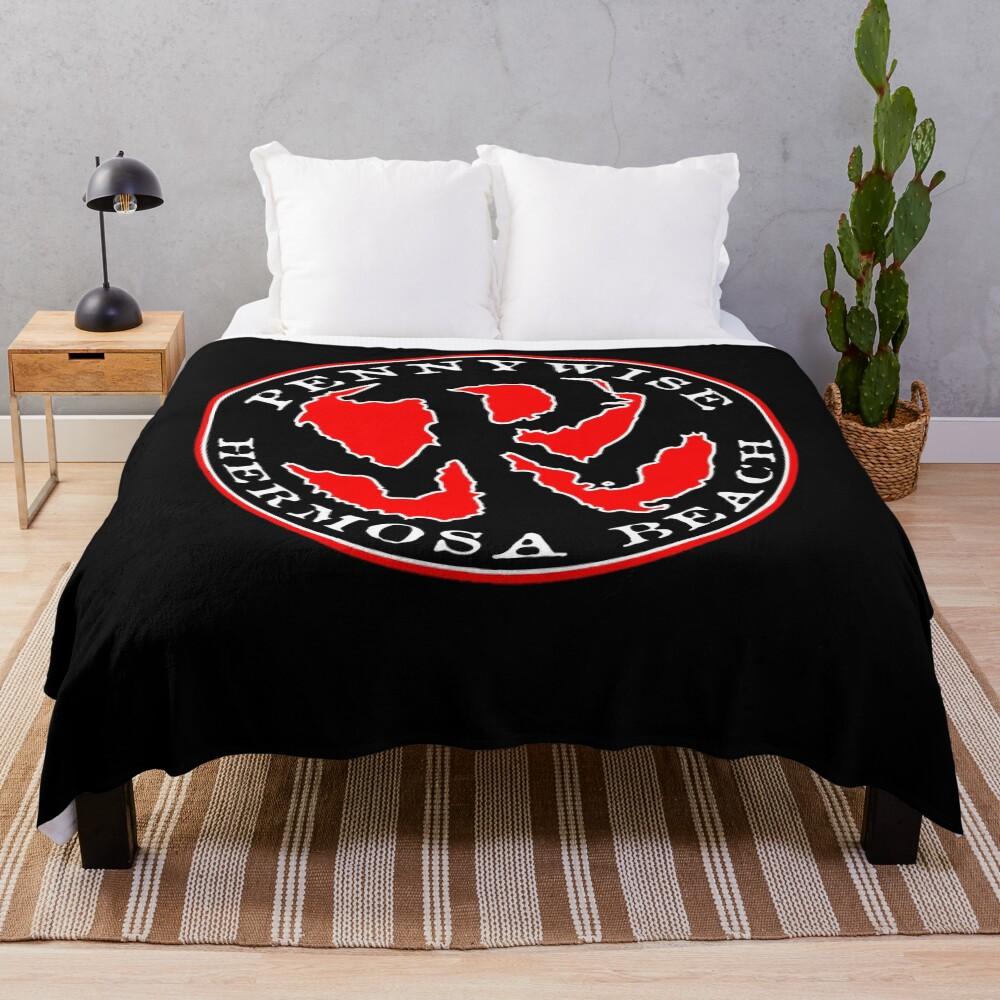 Pennywises Best Of American Punk Rock Band Throw Blanket