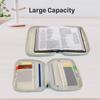 Zippered Pocket Bible Covers Multi-Pockets Church Bag Book Stand Protective Bag  1pcs