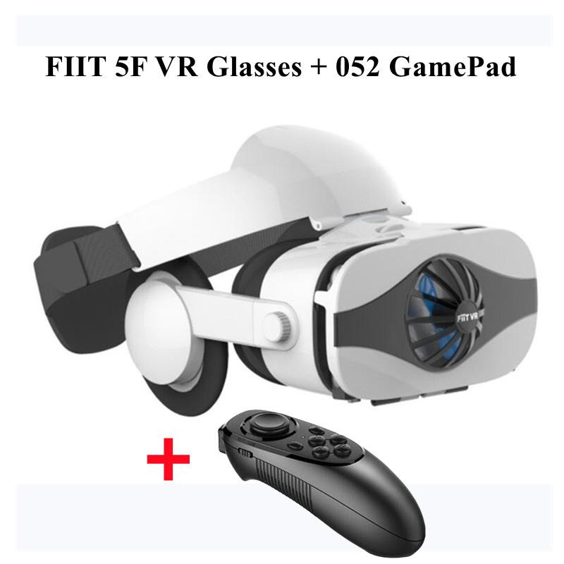 Оригинальный Fiit VR 5f шлем 3d VR очки виртуальной реальности стерео гарнитура для Ios Android смартфон очки коробка Capacete с вентилятором