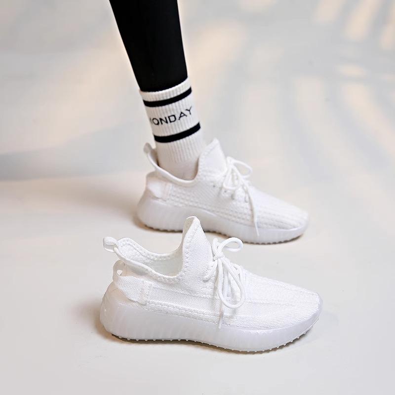 Повседневная дышащая кокосовая обувь женская весна лето новая корейская версия мягкая подошва универсальная студенческая легкая беговая спортивная обувь женская обувь