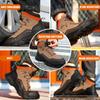 Steel Toe Safety Boots Rotating Button Men Shoes Protection Waterproof Breathable Work Shoes for Men Anti Wear-resistant Static