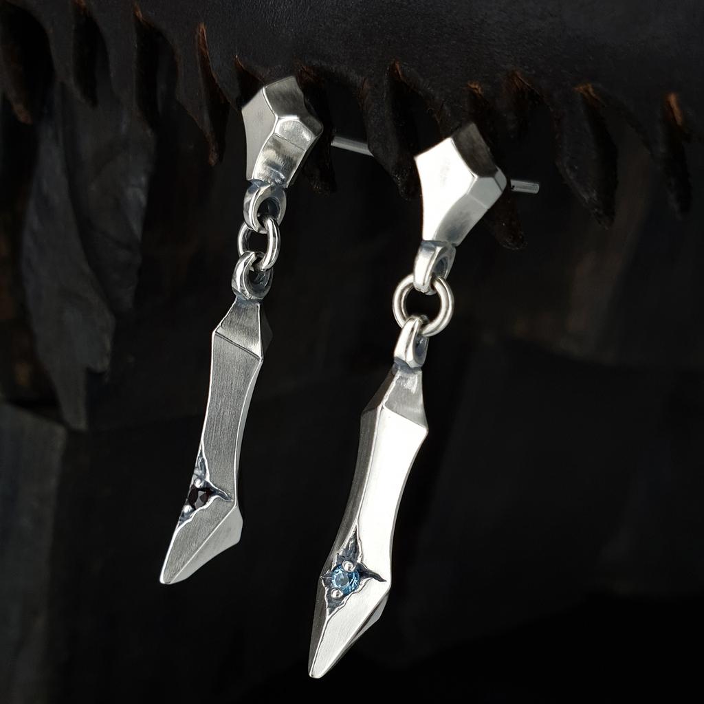 Sterlingworth Diahill-D2 Natural Stone Silver Earrings
