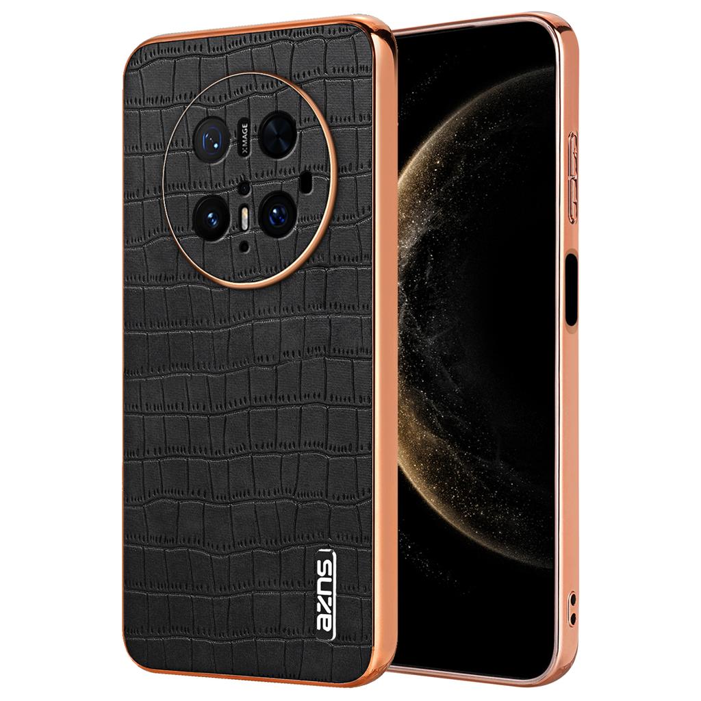AZNS For Huawei Mate 70 Pro/70 Pro+ Case Electroplating Crocodile Texture PU+TPU Phone Cover