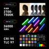 NANLITE PavoTube II 6C Палочная RGB лампа для фотографии CRI95 Цветовая температура Цвет 15 FX Светов Свободно регулируемое приложение Ручная лампа для фотографии для Прямого эфира