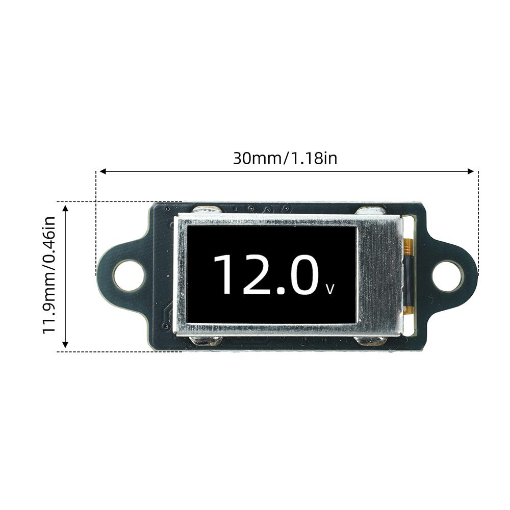 0.5 Inch OLED Mini Digital Voltmeter Ultra Thin DC 0-30V Voltage Display Module Refresh Rate Embedded DIY Voltage Detector