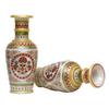 Designer Decorative Marble Flower Vase | Round Shape Beautiful Rajasthani Meenakari Handpainted Work Showpiece Vases