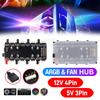 12V/4Pin RGB 5V/3Pin ARGB Вентилятор PWM HUB 1 к 8 Многоканальный Сплиттер Кабель-удлинитель для кулера AURA Адаптер контроллера скорости