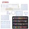 115/128/277PCS Silicone DIY Jewelry Mold Pendant Mould Making Craft Kit