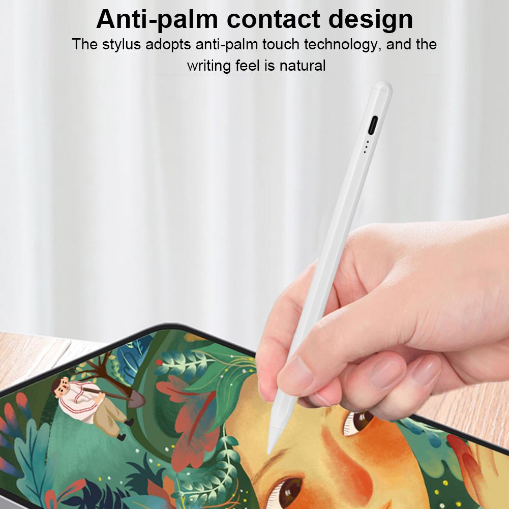 Для стилуса Apple Pencil для iPad 2018-2025, сенсорный стилус с защитой от касания ладонью для iPad Pro 12.9/11/13 дюймов M4, для iPad Air 3/4/5/M2