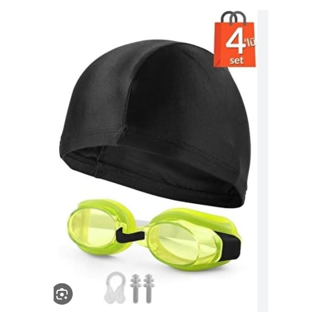 Детские очки для плавания, комплект с капюшоном, очки для бассейна, шапочка для бассейна, морская шапка, комплект морских очков