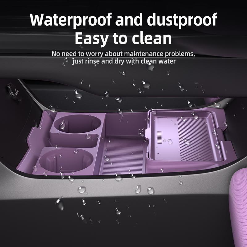 For Mazda EZ-60 CX-6e CX6E CX-6 2025 2026 Storage Box Center Armrest Hidden Box Cup Holder Organizer Interior Accessories