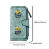 Cartoon Bee Men's Large Capacity Wallet with Business Card Slot and Cash Pocket, Suitable for Formal Occasions and Office Use, Ideal Gift for
