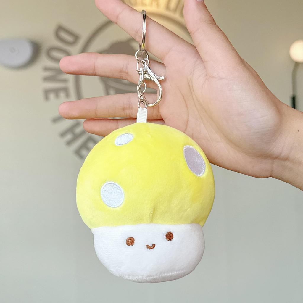 Mushroom Plush Pendant Toy - Claw Machine Prize, Street Stall Gift, Wedding Ring Toss Doll