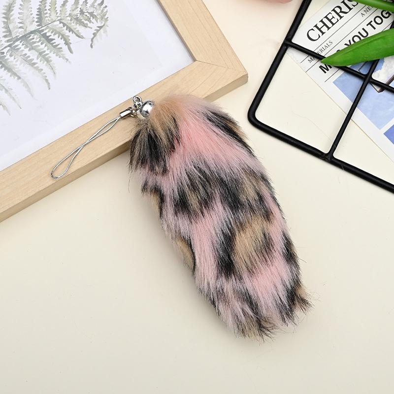 Женщины Девушки Подвеска Мода Несколько Цветов Ручной Работы Брелоки Держатели Сумки Украшения Имитация Лисий Хвост Пушистый Подарочные Аксессуары