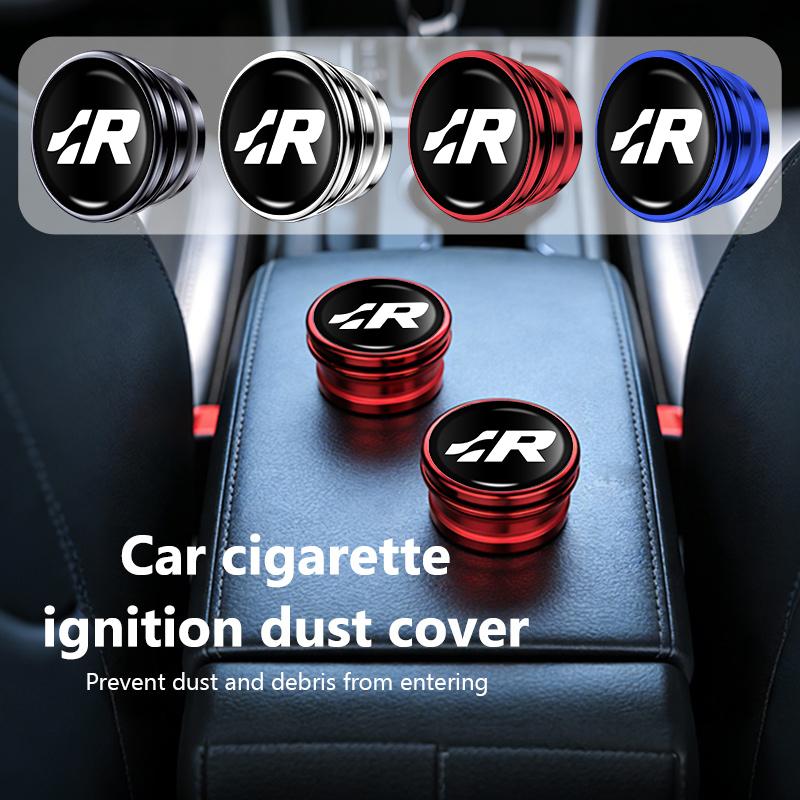 CUP1 Car Cigarette Lighter Cover Aluminum Dust Cover Accessories For Volkswagen VW GTI Tiguan Passat B5 B6 B7 CC Jetta MK5 MK6 Polo