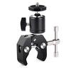 Super Clamp Mount for DSLR Camera Gopro Insta360 Mobile Phone Smartphone Handlebar Support with 360° Ballhead Magic Arm Bracket