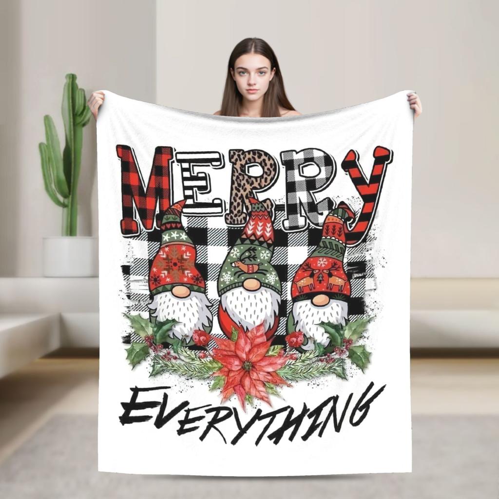 Рождественский плед для собаки и кошки флисовый весенне-осенний нордический с надписью "Счастливого Рождества" и "С Новым годом" тонкий плед для дома офиса покрывало