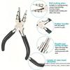 Jewelry Accessories Repair Making Kit Cutting/Bending Wire Small Pliers 6 in 1 Jewelry Bail Making Pliers