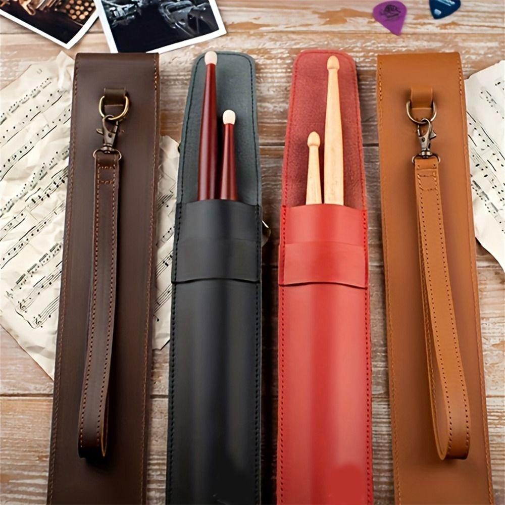Portable Drumstick Storage Bag Waterproof Drumsticks Case Drum Stick Sleeve Music Enthusiasts