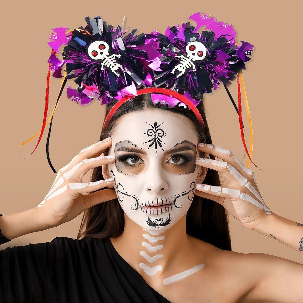 Pumpkin Halloween Hairbands Skull Bat Skeleton Headband Funny Halloween Hair Hoop Festival Party