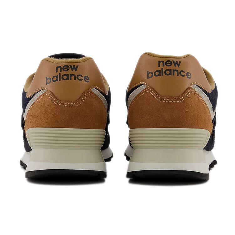 New Balance NB 574 V2 Retro Leather Low-Top Casual Running Shoes Unisex Sneaker Blue Brown ML574OT2