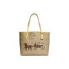 New City Artificial Leather Tote Bag, Shopping Bag, Handbag, Shoulder Bag Women's Khaki C8605-IMTVE