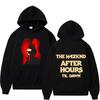 Худи Weeknd After Hours Til Dawn Tour 2026 Мужской с графическим принтом Свитшот Осень Повседневный Уличная одежда