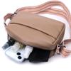 Small Bag with One Compartment for Stylish Women Made of Genuine Leather Vintage 22604 Beige