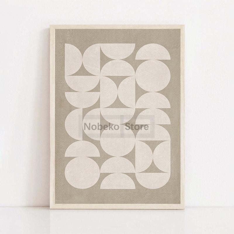 Современные Минималистичные Принты Холст Живопись Бежевый Простой Нейтральные Цвета Арт Постер Середина Века Настенное Искусство Картины Домашний Декор Комнаты
