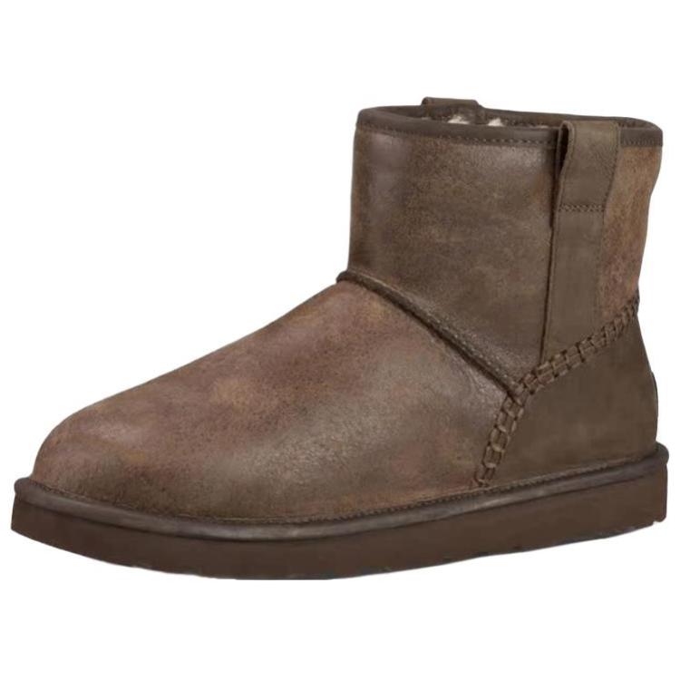 UGG Теплые Стильные Универсальные Короткие Снежные Ботинки Мужские ботинки Коричневые 1008621-CHE