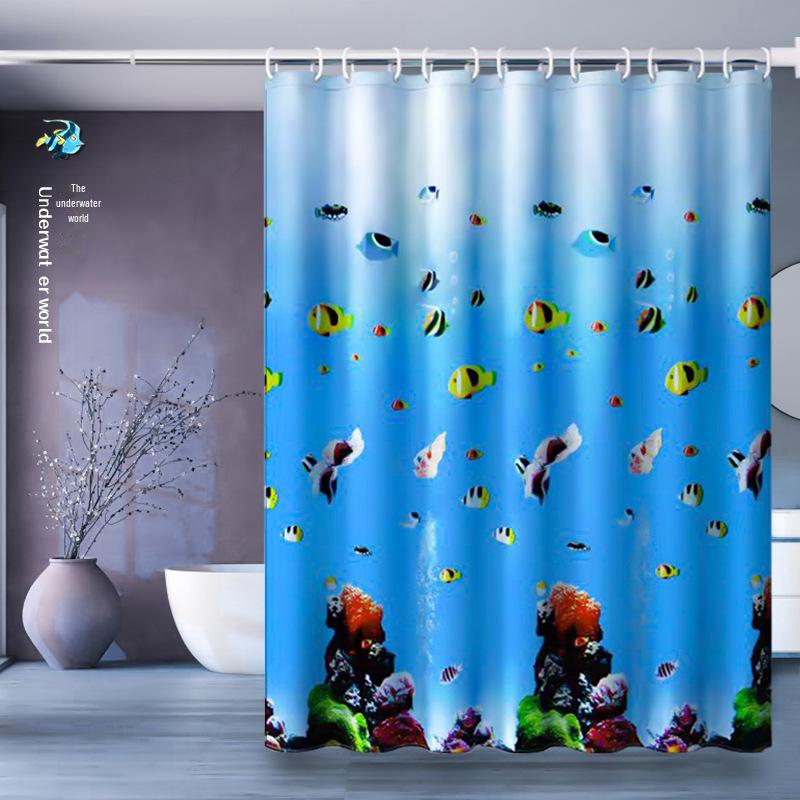 Водонепроницаемая плотная занавеска для душа для перегородки ванной комнаты