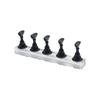 5pcs/Set Magnetic Nail Holder False Nail Tip Practice Stand Crystal Base Holder Nail Art Display For Art Salon DIY & Practice