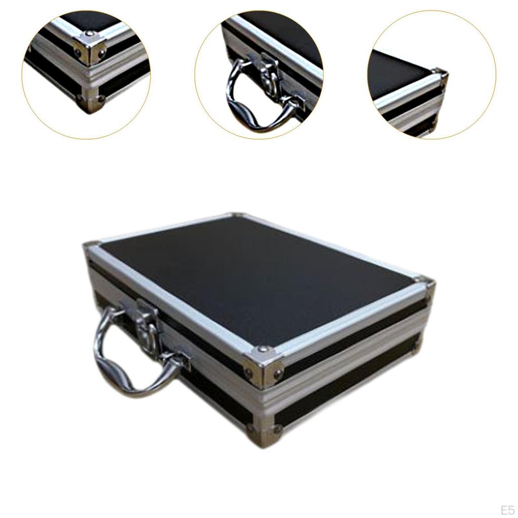 Ящик для инструментов из алюминиевого сплава, жесткий кейс для переноски, вместительные многоцелевые переносные ящики для деталей для оборудования