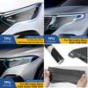 Для Mercedes Benz EQA/EQB/EQC/EQE /EQG/EQS Дымчато-черный Высокоглянцевый PPF Защита от царапин Предварительно вырезанный TPU Защитная пленка для фар автомобиля