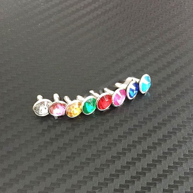 8 Цветов 240 шт. Панк Шипы-бриллианты Заклепки/Стразы Декоративные заклепки для кожи/ремня/сумки Двусторонние заклепки DIY +Инструменты