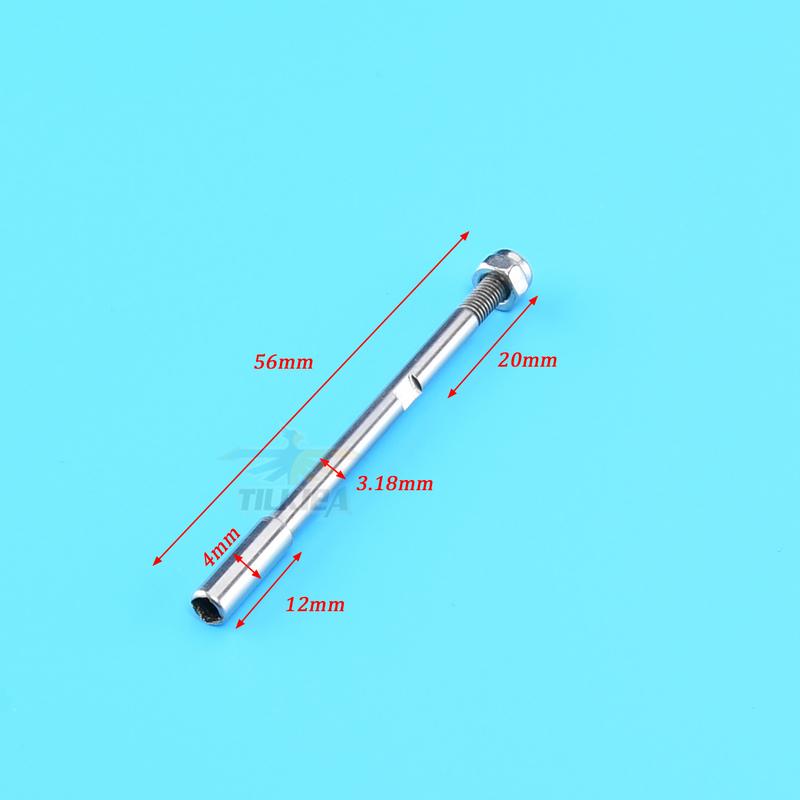 3.18mm Prop shaft 1/8'' 3.18mm Flex Cable Left Flexible L300mm Nut Drive Dog Plastic Pipe Brass Tube Strut for rc Boat