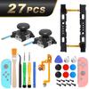 25 в 1 Для Nintendo Switch 3D Аналоговый Джойстик Joycon Thumb Stick Датчик Запасные Аксессуары Комплект для Корпуса Контроллера Joy-Con