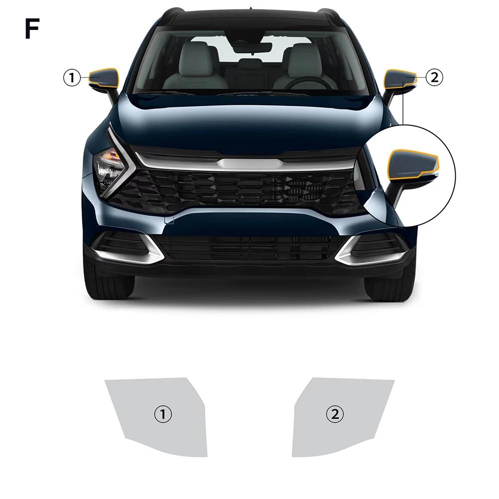 For KIA Sportage NQ5 2022 2023 2024 TPU Headlight Protection Film Car Door Triangle PPF Transparent Refit 8.5mil