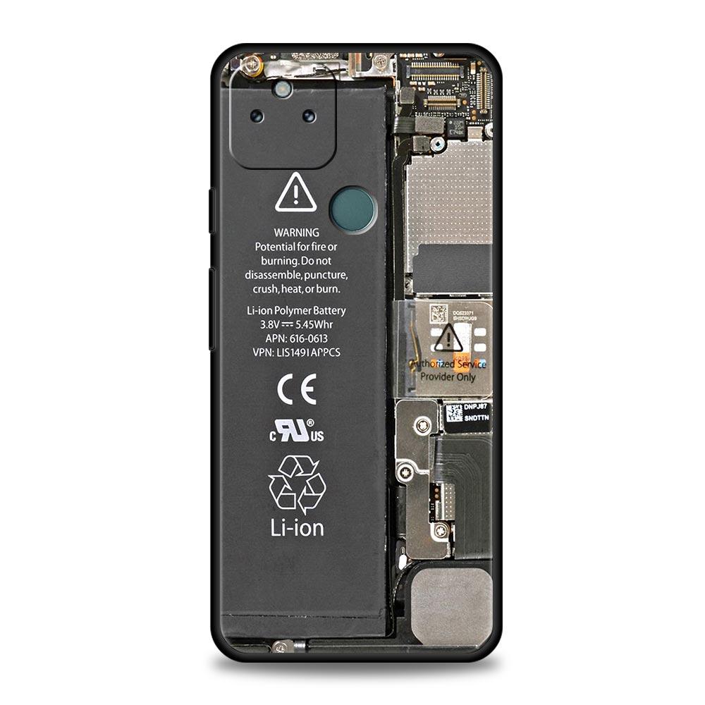 Чехол-накладка с рисунком печатной платы для Google Pixel 10 9 8 7 6 9A 8A 7A 6A Pro Ударопрочный Мягкий ТПУ 10 Pro XL Чехол Сумки