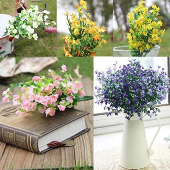 1 букет 7 веток искусственная гипсофила цветок комната декор для свадебной вечеринки