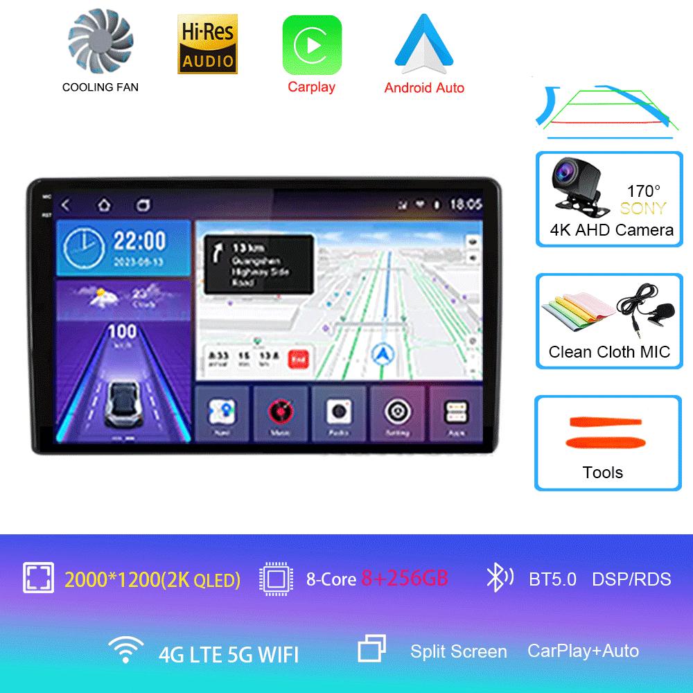 Автомобильный радиоприемник Android 14 для Fiat Ducato 3 2006-2022, для Peugeot Boxer 2 2006-2022, для Citroen Jumper 2 2006-2022, мультимедийная стереосистема