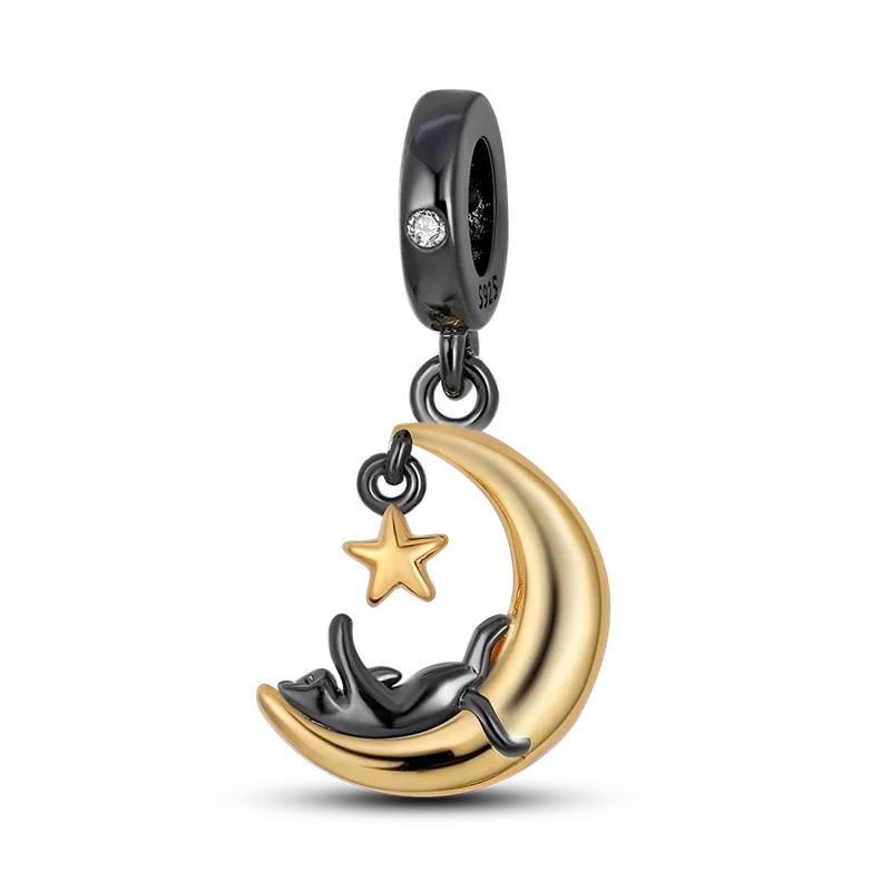 Браслеты Charm Fit Original Медь Милое Животное Сова Кошки Морская Черепаха Бусины Женский Кулон Бусины Изготовление Украшений