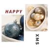 12pcs Plastic Electroplated Christmas Hanging Balls 6CM Merry Christmas Tree Decor  Party Favors