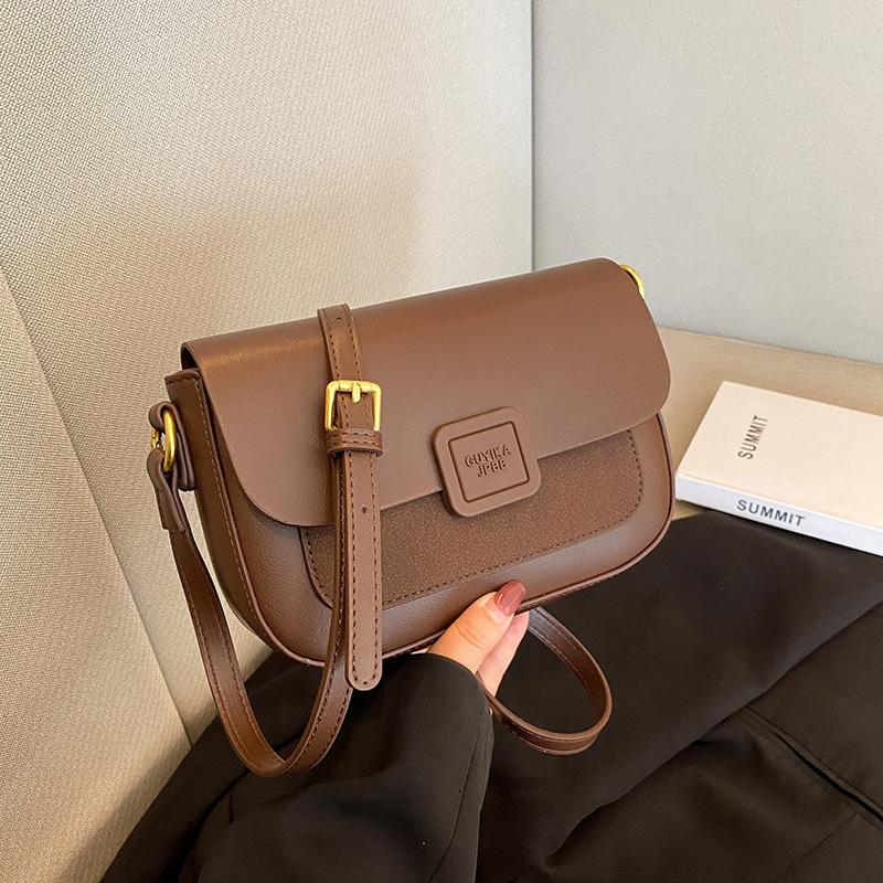 Чувство популярной сумки для отдыха 2025 новая простая модная женская сумка универсальная на плечо сумка-мессенджер ретро маленькая квадратная сумка